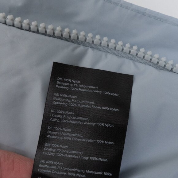 RAINS Fuse Overshirt Jacket Sky Blue Small Waterproof Windproof Insulated - Picture 13 of 14